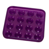 Maxbell 2 Pieces Durable Plastic Snooker/Pool Ball Tray Holds 16 Balls Blue & Purple - Aladdin Shoppers