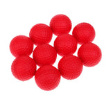 Maxbell Maxbell 10 Pieces PU Foam Sponge Golf Training Soft Balls Golf Practice Balls Red