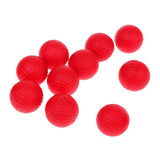 Maxbell 10 Pieces PU Foam Sponge Golf Training Soft Balls Golf Practice Balls Red - Aladdin Shoppers