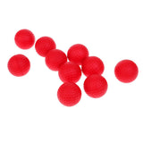 Maxbell 10 Pieces PU Foam Sponge Golf Training Soft Balls Golf Practice Balls Red - Aladdin Shoppers