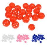 Maxbell 20 Pieces Plastic Hollow Golf Balls Perforated Practice Training Ball Orange - Aladdin Shoppers