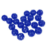 Maxbell Maxbell 20 Pieces Plastic Hollow Golf Balls Perforated Practice Training Ball Blue