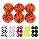 Maxbell 6 Pieces Basketball Pattern Novelty Golf Balls Set Practice Golf Accessory - Aladdin Shoppers