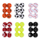 Maxbell 6 Pieces Basketball Pattern Novelty Golf Balls Set Practice Golf Accessory - Aladdin Shoppers