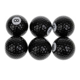 Maxbell Maxbell 6 Pieces Pool Ball Pattern Novelty Golf Balls Set Practice Golf Accessory