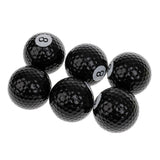 Maxbell 6 Pieces Pool Ball Pattern Novelty Golf Balls Set Practice Golf Accessory - Aladdin Shoppers