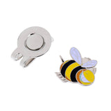 Maxbell 2Pcs Portable Mini Alloy Golf Ball Marker with Magnetic Golf Hat Clip