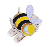 Maxbell 2Pcs Portable Mini Alloy Golf Ball Marker with Magnetic Golf Hat Clip