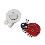 Maxbell 2Pcs Portable Mini Alloy Golf Ball Marker with Magnetic Golf Hat Clip