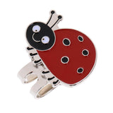 Maxbell 2Pcs Portable Mini Alloy Golf Ball Marker with Magnetic Golf Hat Clip