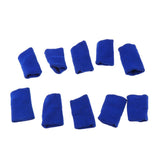 Maxbell 10 Pieces Stretchy Finger Protector Sleeves Support Basketball Volleyball Royal Blue - Aladdin Shoppers