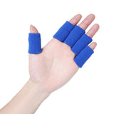 Maxbell 10 Pieces Stretchy Finger Protector Sleeves Support Basketball Volleyball Royal Blue - Aladdin Shoppers