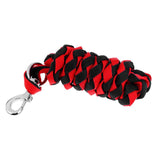 Maxbell Heavy Duty Horse Riding Equestrian Lead Rope with Sturdy Clasp 3 Sizes 2 meters Red+Black - Aladdin Shoppers