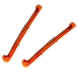 Maxbell 1 Pair Plastic Ice Hockey Figure Skate Walking Blade Guard Protective Cover Orange - Aladdin Shoppers