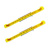 Maxbell Maxbell 1 Pair Plastic Ice Hockey Figure Skate Walking Blade Guard Protective Cover Yellow