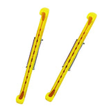 Maxbell 1 Pair Plastic Ice Hockey Figure Skate Walking Blade Guard Protective Cover Yellow - Aladdin Shoppers