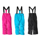 Maxbell Kids Boys Girls Insulated Waterproof Ski Pants with Detachable Braces L Rose Red - Aladdin Shoppers