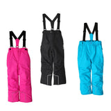 Maxbell Kids Boys Girls Insulated Waterproof Ski Pants with Detachable Braces L Rose Red - Aladdin Shoppers