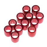 Maxbell 12 Pieces Metal Explosion-proof Ring for OD 7.6mm Arrow Shaft Archery Red - Aladdin Shoppers