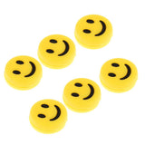 Maxbell 6 Pieces Tennis Racquet Vibration Dampener Shock Absorber Damper Yellow Smile - Aladdin Shoppers