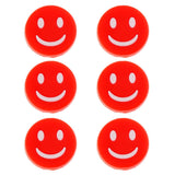 Maxbell Maxbell 6 Pieces Tennis Racquet Vibration Dampener Shock Absorber Damper Red Smile