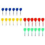 Maxbell 12 Pieces Magnetic Darts Safety Replacement Darts Indoor Game Blue Yellow - Aladdin Shoppers