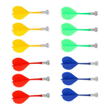 Maxbell 12 Pieces Magnetic Darts Safety Replacement Darts Indoor Game Target Accessories 4 Color Mix