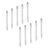 Maxbell Maxbell 10 Pieces 52mm Sturdy Alloy Dart Shafts Stems Indoor Games Accessory Silver