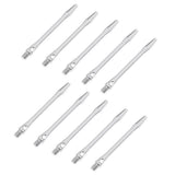 Maxbell Maxbell 10 Pieces 52mm Sturdy Alloy Dart Shafts Stems Indoor Games Accessory Silver