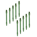 Maxbell 10 Pieces 52mm Sturdy Alloy Dart Shafts Stems Indoor Games Accessories Green - Aladdin Shoppers