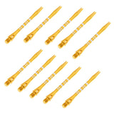 Maxbell 10 Pcs 52mm Thread Alloy Re-Grooved Dart Stems Shafts Gold - Aladdin Shoppers