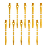 Maxbell 10 Pcs 52mm Thread Alloy Re-Grooved Dart Stems Shafts Gold - Aladdin Shoppers