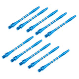 Maxbell Maxbell 10 Pcs 52mm Thread Alloy Re-Grooved Dart Stems Shafts Blue