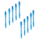Maxbell Maxbell 10 Pcs 52mm Thread Alloy Re-Grooved Dart Stems Shafts Blue