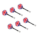 Maxbell 6 Pieces Magnetic Darts for Magnet Dartboard Dart Board UK National Flag - Aladdin Shoppers