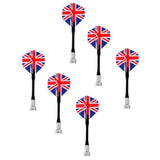 Maxbell 6 Pieces Magnetic Darts for Magnet Dartboard Dart Board UK National Flag - Aladdin Shoppers