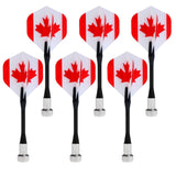 Maxbell Maxbell 6 Pieces Magnetic Darts for Magnet Dartboard Dart Board Canada National Flag