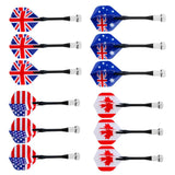 Maxbell Maxbell 12 Pieces Magnetic Darts for Magnet Dartboard Dart Board Mixed National Flag