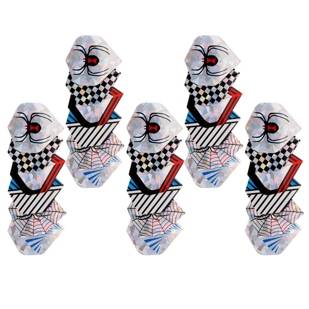 Maxbell Maxbell 30 Pieces Assortment Dart Flights Standard Shape Extra Strong Spider Pattern