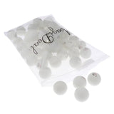 Maxbell 50 Pieces/Pack 3 Star 40mm Table Tennis Balls Ping Pong Practice Balls White - Aladdin Shoppers