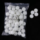 Maxbell 50 Pieces/Pack 3 Star 40mm Table Tennis Balls Ping Pong Practice Balls White - Aladdin Shoppers