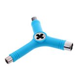 Maxbell Multi-functional Skateboard Longboard Y-Tool Screwdriver Socket Wrench Blue - Aladdin Shoppers