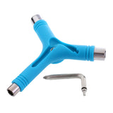 Maxbell Multi-functional Skateboard Longboard Y-Tool Screwdriver Socket Wrench Blue - Aladdin Shoppers