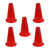 Maxbell 5 Pieces Safety and Security Cones Outdoor Games Plastic Traffic Cones Red - Aladdin Shoppers