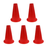 Maxbell 5 Pieces Safety and Security Cones Outdoor Games Plastic Traffic Cones Red - Aladdin Shoppers