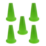 Maxbell 5 Pieces Safety and Security Cones Outdoor Games Plastic Traffic Cones Green - Aladdin Shoppers