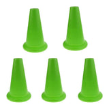 Maxbell 5 Pieces Safety and Security Cones Outdoor Games Plastic Traffic Cones Green - Aladdin Shoppers