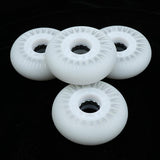 Maxbell 4 Pieces 72mm LED Lights Flashing Inline Skate Roller Skating Wheels White - Aladdin Shoppers