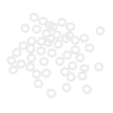 Maxbell Maxbell Set of 100 Rubber Dart O-Rings Dart Washers White - Keep Shafts Tight