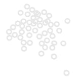 Maxbell Maxbell Set of 100 Rubber Dart O-Rings Dart Washers White - Keep Shafts Tight